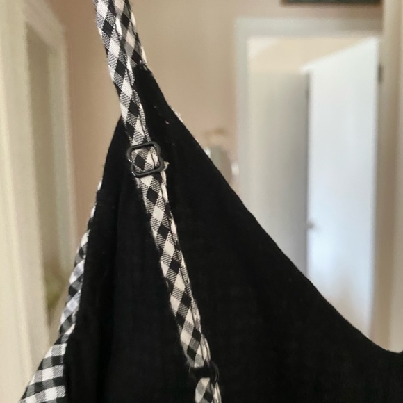 Honey Punch Black Checkered Romper - Picture 3 of 4